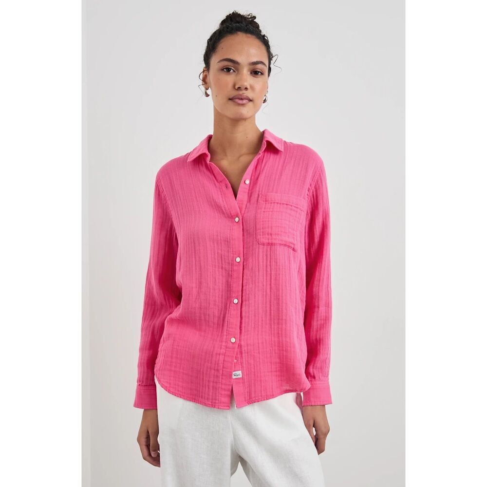 Rails Ellis Cotton Gauze Button-Up Shirt